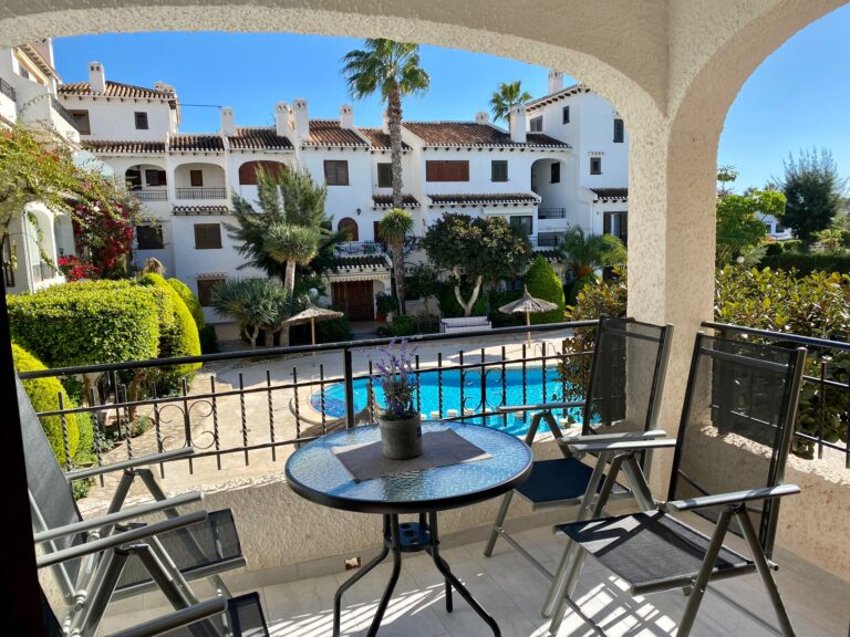 holiday home, Ferienwohnung, Urlaub, holidays, vacation, Spain, balcony, pool, Balok, Poolblick