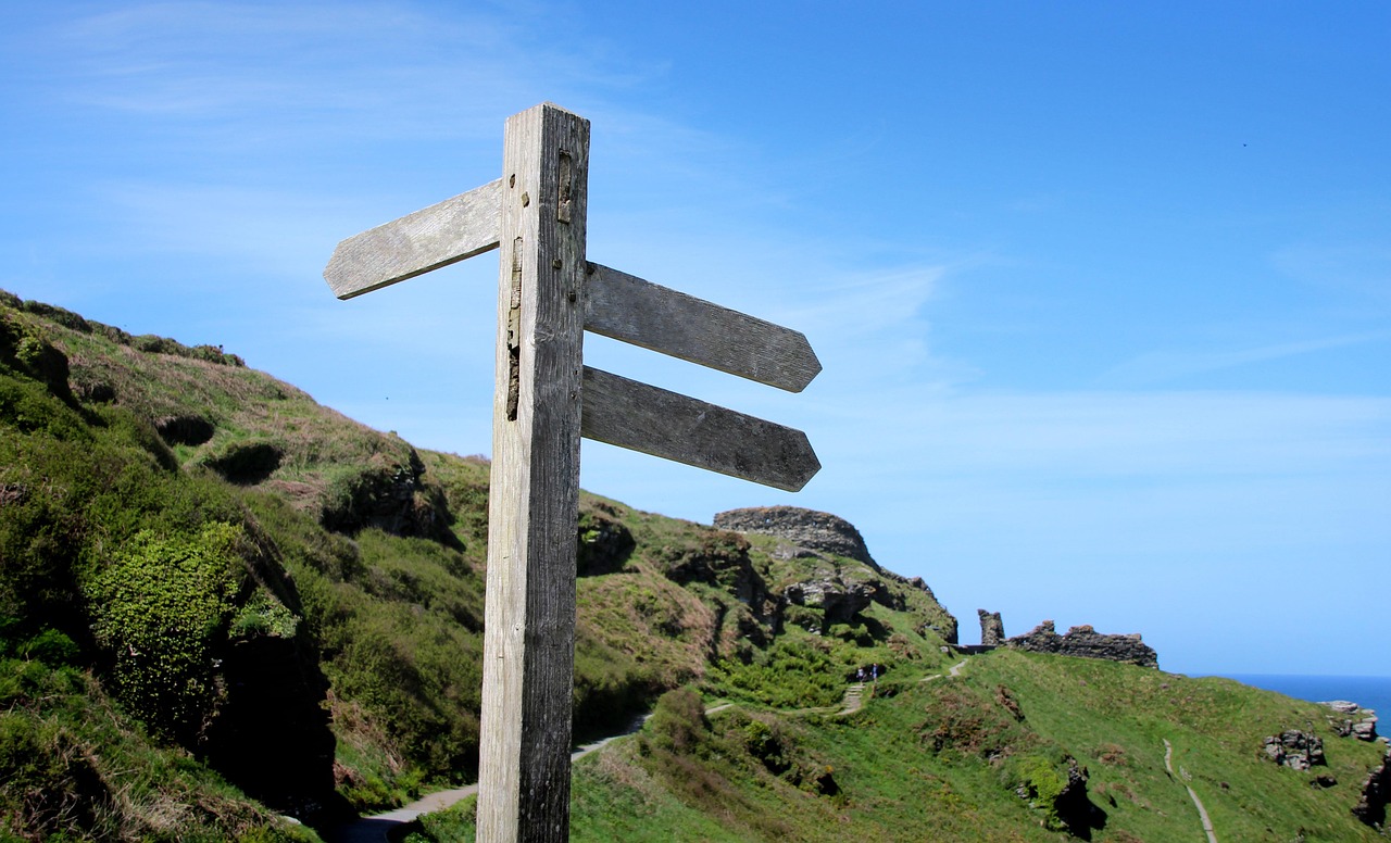 signpost, direction, nature, coast, path, a notice, sign, waypoint, arrow, directional, marking, trail, directions, goal, course, hiking sign, way direction, alternative, groundbreaking, orientation, where, decisions, signpost, where, where, where, where, where