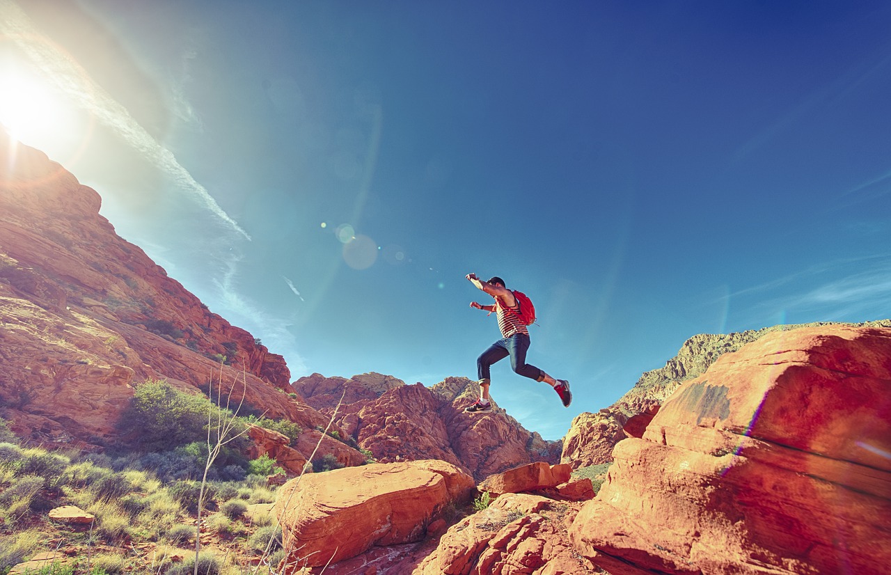 man, jumping, mountains, rock formations, jump, joyful, happy, athletic, outdoors, fun, sport, hiking, rocks, national, park, sunlight, action, active, jump, happy, nature, happy, sport, sport, hiking, hiking, hiking, hiking, hiking, action, action