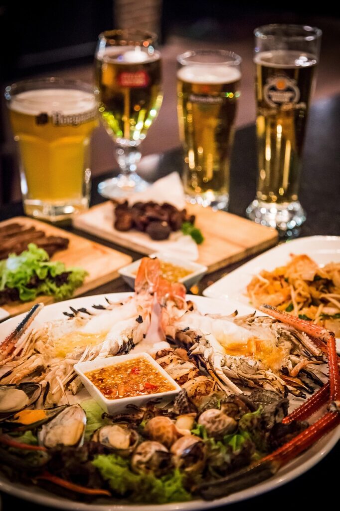 seafood, beer, dining, dinner, brown dinner, seafood, seafood, seafood, seafood, seafood, dinner, dinner